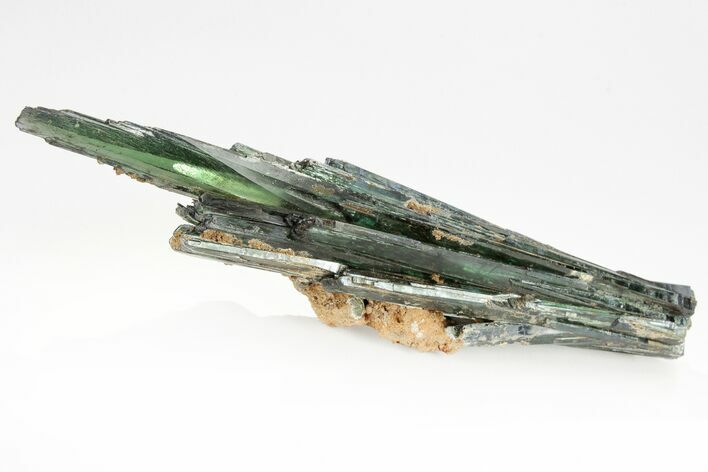 Gemmy, Blue-Green Vivianite Crystals - Brazil #208686